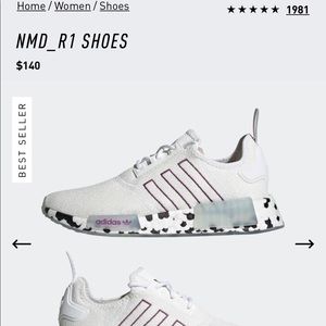 Adidas/NMD_R1 SHOES/Women’s Size 8
Cloud White / Active Purple / Cloud White